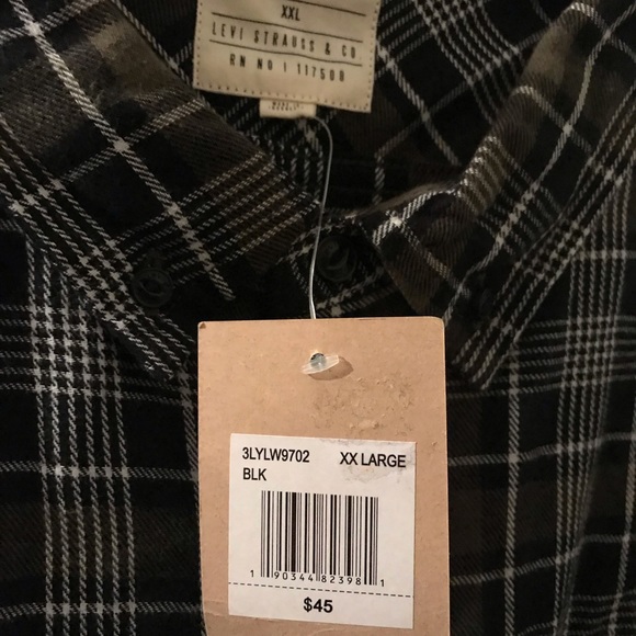 Levis cactus green flannel - Picture 2 of 3